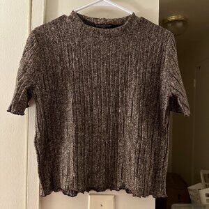 Zara Women's Brown Top in M
